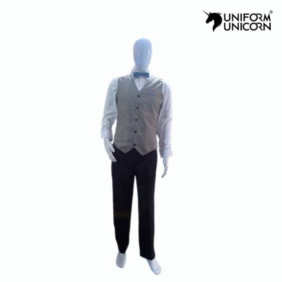 Black Cotton Catering Uniform Mens Medium Size Ideal for Bar Hotel and Catering Service Manufacturers,Suppliers, Exporters in Surat