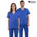 Blue Hospital Scrub Set Unisex Pants and Top Polyester Blend Manufacturers, Suppliers, Exporters in Surat