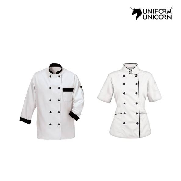 Chef Jacket White Medium Size Unisex MIX Fabric Machine Washable Manufacturers, Suppliers, Exporters in Surat