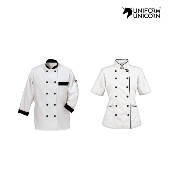 Chef Jacket White Medium Size Unisex MIX Fabric Machine Washable Manufacturers,Suppliers, Exporters in Surat