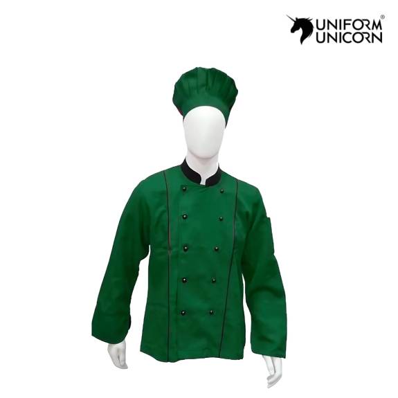 Cotton Chef Jacket for Unisex Band Collar Button Closure Handwash Care Manufacturers,Suppliers, Exporters in Surat