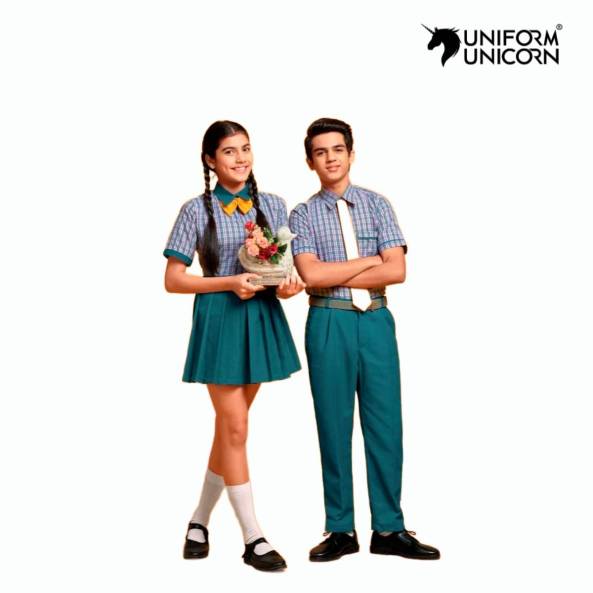 Cotton School Uniform Set Green Shirt and Pant Machine Washable Summer Wear Manufacturers, Suppliers, Exporters in Surat