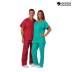 Doctor General Wear Red Medium Size V Neck and Round Neck Stitched Polyester Blend Manufacturers, Suppliers, Exporters in Surat