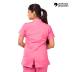 Female Nurse Uniform Pink Half Sleeve Collar Neck Pant Set Stitched Polyester Blend Manufacturers, Suppliers, Exporters in Surat