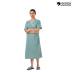 Green Reusable Unisex Patient Gown XXL PolyCotton Front Open Overlap Tie Check Design Manufacturers, Suppliers, Exporters in Surat