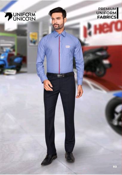 Hero Moto Corp Sales Uniform With Blue Shirt and Black Pant Manufacturers,Suppliers, Exporters in Surat