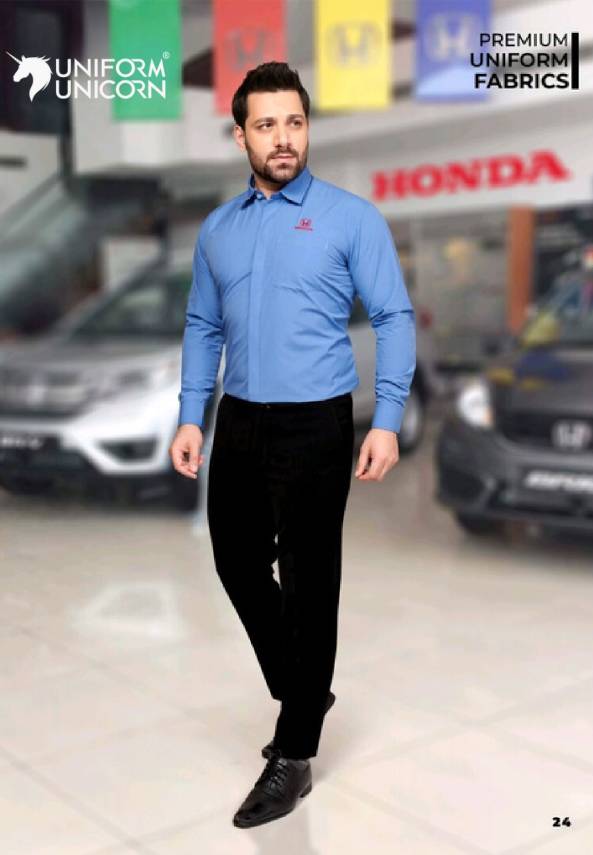 Honda Sales Advisor Uniform Dress With Blue Shirt  And Black Pant  Manufacturers, Suppliers, Exporters in Surat