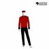 Mens Bellboy Uniform for Hotel Red Tops and Black Pants Customized Design Manufacturers, Suppliers, Exporters in Surat