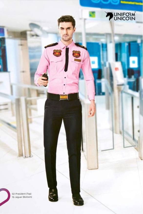 Pink Color Full Sleeves Shirt Security Uniform Set Manufacturers, Suppliers, Exporters in Surat