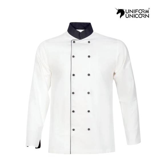 Professional Chef Jacket White Durable Poly Cotton Fabric Sizes S to 5XL Manufacturers,Suppliers, Exporters in Surat