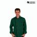 Professional Dark Green Chef Jacket Fabric Band Collar Button Closure Manufacturers, Suppliers, Exporters in Surat