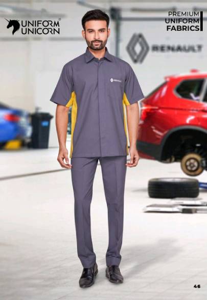 Renault Mechanic Uniform With Grey Color  Manufacturers,Suppliers, Exporters in Surat