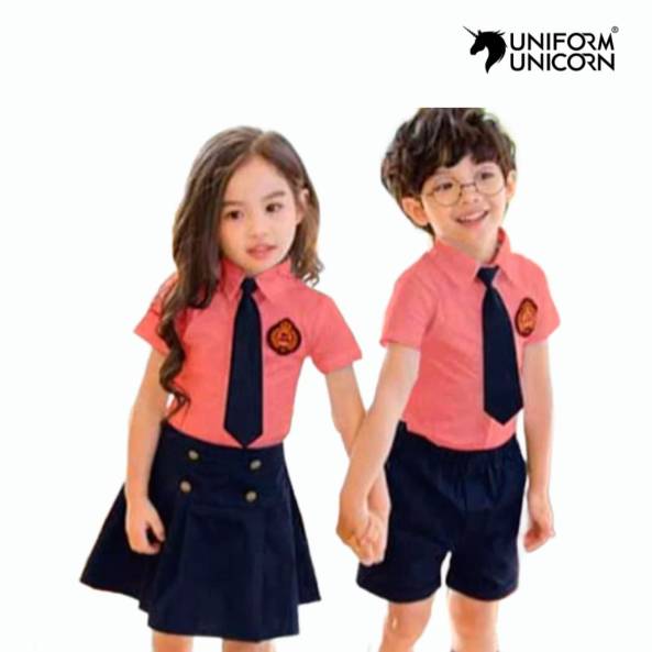 School Uniform Hosiery Cotton Shirt and Skirt Set All Sizes Half Sleeves Manufacturers, Suppliers, Exporters in Surat