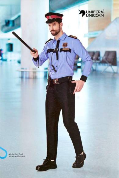 Sky Blue Men Security Uniform Manufacturers,Suppliers, Exporters in Surat