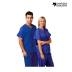 Stitched Blue Medical Wear Unisex Half Sleeve Polyester Blend for Doctors Manufacturers, Suppliers, Exporters in Surat