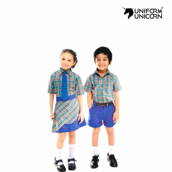 Summer Cotton School Uniform Collar Neck Half Sleeve Handwash Manufacturers,Suppliers, Exporters in Surat