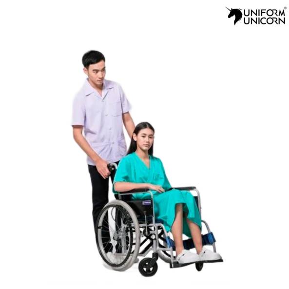 Unisex Clinic Uniform Large Size Full Sleeves Cotton Polyester Blend Stitched Machine Washable Manufacturers, Suppliers, Exporters in Surat