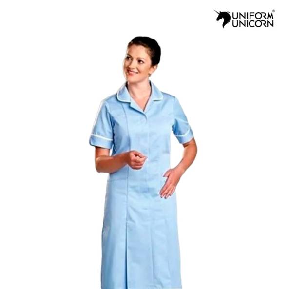 Unisex Plain Cotton Nurse Uniform Half Sleeve Collar Neck Machine Washable Manufacturers, Suppliers, Exporters in Surat